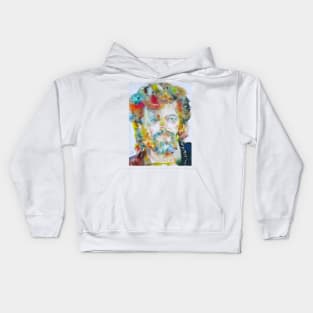 TERENCE MCKENNA watercolor portrait .2 Kids Hoodie